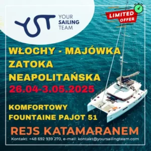 Rejs Katamaranem Włochy Zatoka Neapolitańska - majówka